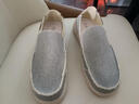 普步仕品牌厚底帆布鞋男2026年新款透氣布鞋男款潮流百搭板鞋運動(dòng)休閑鞋 灰色 42 曬單實(shí)拍圖