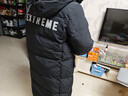 波司登（BOSIDENG）冬季極寒羽絨服鵝絨谷愛(ài)凌同款男女情侶款長(cháng)款連帽加厚保暖外套 黑色8056 M 165/88A 曬單實(shí)拍圖