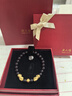 周六福（ZLF）  黃金手鏈女足金貔貅轉運珠金珠石榴石手串 定價(jià) 1.42g 16cm 曬單實(shí)拍圖