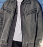 Levi's李維斯男士美式復古水洗做舊休閑通勤簡(jiǎn)約牛仔夾克外套 墨灰 尺碼偏大 XL 曬單實(shí)拍圖