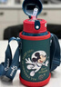 迪士尼（Disney）兒童保溫杯吸管直飲杯316不銹鋼大容量帶杯套雙蓋水杯650ml米奇 曬單實(shí)拍圖