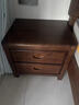 雙葉全實(shí)木床頭柜現代簡(jiǎn)約新中式家用臥室床邊柜儲物柜小型純2025新款 胡桃色 胡桃木 40x40x50cm 曬單實(shí)拍圖