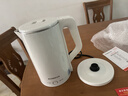 PESKOE米家適用電熱水壺電水壺大容量燒水壺食品級不銹鋼無(wú)縫內膽家用耐用煮水壺 2.5L 白色智能保溫1500W 曬單實(shí)拍圖