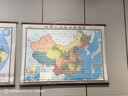 全新配色 2025 中國地圖掛圖 整張無(wú)拼縫地圖掛圖 大尺寸約1.8米*1.3米 高檔仿紅木桿 辦公室書(shū)房客廳掛圖 曬單實(shí)拍圖