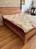 京東京造悅楓實(shí)木床 天然橡膠木 雙人床原木色1.8×2米 邦尼爾床墊套裝 曬單實(shí)拍圖