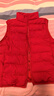 優(yōu)衣庫童裝男女童PUFFTECH空氣棉服可機洗背心馬甲478124 16 紅色 150 曬單實(shí)拍圖