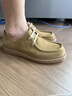 沙馳（SATCHI）男鞋2026春季新款男士復古休閑皮鞋輕便舒適樂(lè )福鞋防潑水工裝鞋 土黃-522642307Z 39 歐碼偏大一碼 曬單實(shí)拍圖