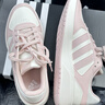 adidas COURTBEAT場(chǎng)下休閑籃球風(fēng)板鞋男女阿迪達斯官方輕運動(dòng)   白色/沙棕粉   37 曬單實(shí)拍圖