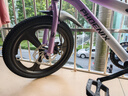鳳凰兒童自行車(chē)兒童山地學(xué)生車(chē)小孩單車(chē)帶輔助輪3-6-10-12歲小中大童 烏梅紫丨單速一體輪+雙碟剎+禮包 18寸（適合身高115-130cm） 曬單實(shí)拍圖