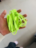 簡(jiǎn)元春適用于李寧運動(dòng)板鞋籃球鞋帆布鞋跑鞋扁平鞋帶黑白灰卡其男女鞋繩 熒光綠色 120cm 曬單實(shí)拍圖