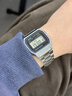 卡西歐（CASIO）卡西歐手表男電子表A158WA-1男表女表運動(dòng)學(xué)生表銀色小方塊 曬單實(shí)拍圖