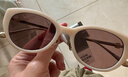 BOLON暴龍眼鏡 楊紫同款墨鏡小貓眼太陽(yáng)鏡輕盈β鈦腿女款BL5097 A92 奶白色-非偏光 曬單實(shí)拍圖