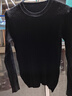 俞兆林（YUZHAOLIN）圓領(lǐng)打底衫女穿秋冬季保暖內搭修身針織螺紋長(cháng)袖t恤基礎上衣 曬單實(shí)拍圖