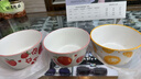 陶瓷新款可愛(ài)釉下彩高顏值ins風(fēng)飯碗陶瓷餐具家用陶瓷飯碗 4.5英寸清新水果碗3只裝【花色隨機】 曬單實(shí)拍圖