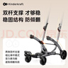 KinderKraftKK口袋推車(chē)可坐可躺一鍵收車(chē)0-3歲遛娃神器嬰兒車(chē)輕便折疊青綠 曬單實(shí)拍圖