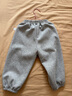 嘟嘟家寶寶春裝褲子運動(dòng)戶(hù)外潮春秋女童慢跑褲洋氣時(shí)髦男童衛褲休閑卡通 麻灰色 100 曬單實(shí)拍圖