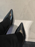 百麗高跟鞋女26春新真皮優(yōu)雅單鞋JD013AQ6 黑色6.5cm-牛皮革 35 曬單實(shí)拍圖