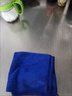 豪思克普 清潔抹布 加厚抹布10條吸水抹布擦玻璃保潔家政做衛生多用途抹布家用廚房擦地板洗車(chē)毛巾 藍色30*60cm 曬單實(shí)拍圖