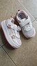回力童鞋網(wǎng)面板鞋魔術(shù)貼休閑鞋子女童中大童運動(dòng)鞋 白粉 27 曬單實(shí)拍圖