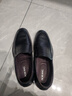 奧康（Aokang）男士休閑商務(wù)牛皮舒適套腳一腳蹬皮鞋男黑色41碼 曬單實(shí)拍圖