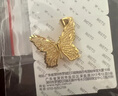 周大生【生日禮物】足金吊墜女黃金鏤空蝴蝶吊墜足金計價(jià)金送女友 足金蝴蝶吊墜-【贈銀鏈】 1.71g 曬單實(shí)拍圖