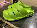 歐品臣歐美復古風(fēng)拖鞋外穿厚底防滑包頭涼拖美式一腳蹬開(kāi)車(chē)懶人運動(dòng)半拖 綠色 40 -41 曬單實(shí)拍圖