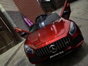 福兒寶（FUERBAO）奔馳授權兒童電動(dòng)車(chē)四輪汽車(chē)帶遙控玩具車(chē)可坐人小孩寶寶童車(chē)送禮 烤漆四驅紅+液壓門(mén)+皮座+軟胎 曬單實(shí)拍圖