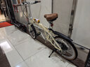 Jeep吉普折疊自行車(chē)帶娃母子車(chē)20寸男女城市通勤折疊車(chē)親子車(chē)-愛(ài)L200 胡椒白【車(chē)+寶寶座椅】時(shí)尚款-鋁合金車(chē)架 20寸（建議身高145-185CM） 7速 曬單實(shí)拍圖