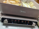美的（Midea）電火鍋鴛鴦鍋火鍋專(zhuān)用鍋多功能鍋料理烤肉鍋分體式多功能一體電鍋0氟鈦陶電煮鍋HGS352866S 曬單實(shí)拍圖