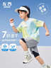 左西兒童運動(dòng)速干衣男童短袖T恤2025新款男孩夏戶(hù)外訓練服 藍綠色 150 曬單實(shí)拍圖