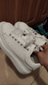 百麗厚底云朵小白鞋新款女商場(chǎng)撞色板鞋Z2U1DCM5 靜謐白-經(jīng)典款 37 曬單實(shí)拍圖