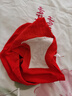 婷美本命年大紅色結婚高腰收腹女士?jì)妊潯?A抑菌襠】無(wú)痕棉質(zhì)三角褲 曬單實(shí)拍圖