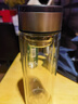 【京東物流配送】高硼硅雙層玻璃杯大容量泡茶杯水杯子茶水分離杯 【雙層加厚】茶杯350ml1只 曬單實(shí)拍圖