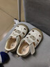 泰蘭尼斯童鞋夏季新款男童嬰兒鞋子透氣涼鞋寶寶防掉鞋女童步前鞋關(guān)鍵鞋 白/杏色 22 內長(cháng)14.5適合腳長(cháng)13.8~14.2 曬單實(shí)拍圖