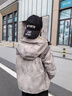 奧特曼品牌童裝男童臟臟風(fēng)衣外套春秋款兒童衣服潮流時(shí)尚百搭外穿防風(fēng) 灰綠色 150 cm 曬單實(shí)拍圖