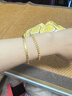 鳴鉆國際18k黃金爆閃貓眼珠手串女a(chǎn)u750時(shí)尚感通勤百搭手鏈生日禮物送女友 曬單實(shí)拍圖