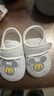 透氣單鞋春秋新款0-15個(gè)月男女寶寶學(xué)步鞋嬰兒鞋軟底防滑魔術(shù)貼 單鞋純色皮標M灰色 牛筋底 13 （16碼13-15個(gè)月體重23-26斤） 曬單實(shí)拍圖