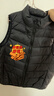 雪中飛冬新款男女兒童運動(dòng)多彩羽絨馬甲背心休閑戶(hù)外蓬松 黑色|8056 130 /64 曬單實(shí)拍圖