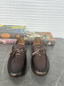 公羊男鞋春季新款潮流休閑皮鞋男透氣舒適耐磨軟皮軟底一腳蹬豆豆鞋男 黑色 41 曬單實(shí)拍圖