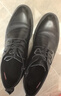 奧康（Aokang）男鞋春秋英倫時(shí)尚商務(wù)正裝皮鞋舒適新郎結婚鞋黑色【格紋款】39碼 曬單實(shí)拍圖