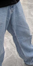 優(yōu)衣庫男裝女裝寬松直筒牛仔褲/水洗產(chǎn)品休閑丹寧褲482864 479322 482864/66藍色 29 /165/74A 曬單實(shí)拍圖