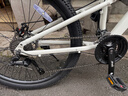 福特MQ300軟尾山地自行車(chē)成年人學(xué)生男女款雙減震鋁合金變速油碟賽車(chē) 皎月白-27速線(xiàn)碟-鋁架雙減震 L碼-17寸車(chē)架27.5寸輪徑（建議:175-195cm） 曬單實(shí)拍圖
