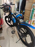 津馳遠兒童自行車(chē)6-12-15歲學(xué)生中大童車(chē)18寸20寸碟剎減震單車(chē)變速男孩 車(chē)筐款丨黑藍色+變速+雙碟剎+一體輪 22寸【身高140-160cm】約11-15歲 曬單實(shí)拍圖