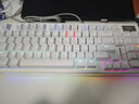 狼蛛（AULA）S98機械鍵盤(pán)有線(xiàn)/藍牙/無(wú)線(xiàn)三模連接Gasket結構熱插拔2U0 96鍵 游戲辦公鍵盤(pán) 【無(wú)線(xiàn)版】S98 簡(jiǎn)約白-混光 茶軸 曬單實(shí)拍圖