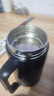 心楠桌面辦公保溫杯商務(wù)水杯子帶把手帶濾網(wǎng)茶杯304不銹鋼水杯男女 黑色保溫茶杯500ML 曬單實(shí)拍圖