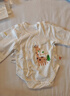 貝瑞加（Babyprints）新生兒連體衣2件裝寶寶包屁衣長(cháng)袖爬服純棉四季內衣 長(cháng)頸鹿59 曬單實(shí)拍圖