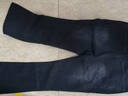 MON-LIST牛仔褲男士春秋季微喇修身美式高街直筒百搭褲子MLK04黑灰S 曬單實(shí)拍圖