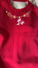 小馬寶莉女童加絨衛衣紅色新年拜年服兒童秋冬保暖衣女孩馬年新款 紅 130 曬單實(shí)拍圖