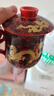 盛天下 龍杯 景德鎮茶杯陶瓷泡茶杯 帶蓋過(guò)濾陶瓷杯子老板杯辦公水杯 會(huì )議杯四件套 紅海水龍-過(guò)濾杯 不帶禮盒 曬單實(shí)拍圖