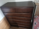 家逸實(shí)木斗柜臥室收納柜客廳儲物柜子簡(jiǎn)約五斗柜陽(yáng)臺多功能靠墻書(shū)柜 曬單實(shí)拍圖